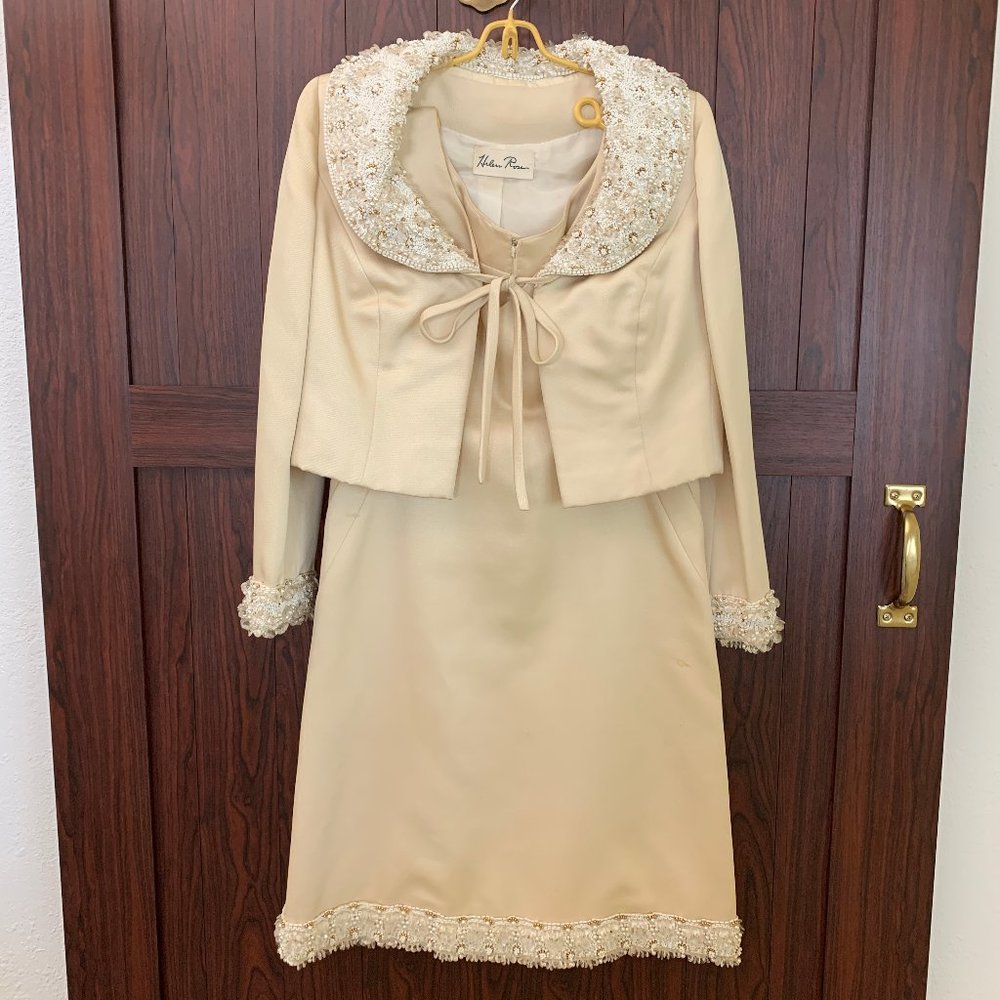 Vintage HELEN ROSE 2 Piece Formal Dress & Jacket